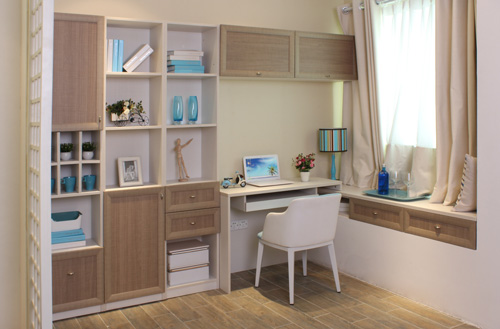 书桌效果图大全-书桌效果图实景图-全屋定制图片-衣柜网