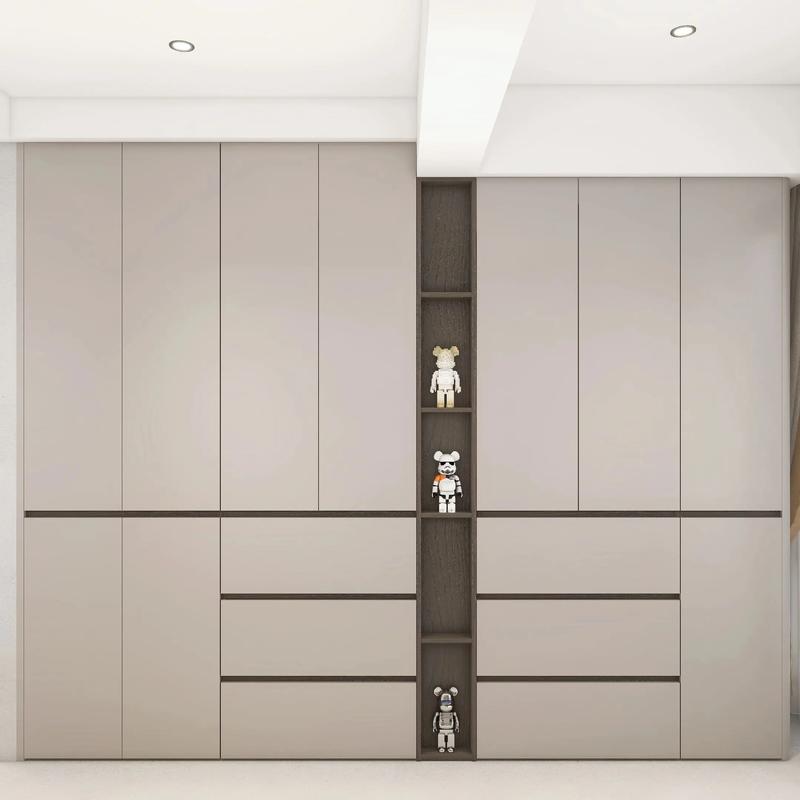 巧妙运用吊顶高低设计，打造一体化衣柜书桌书柜全屋定制方案