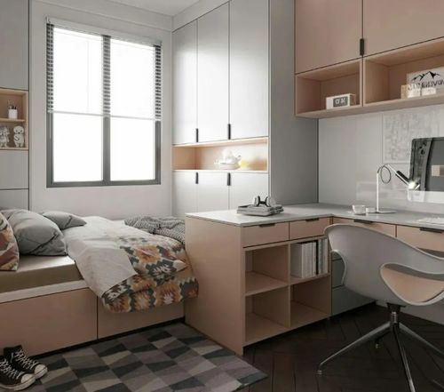 图格高端板木定制 榻榻米与书桌一体设计，美出新高度