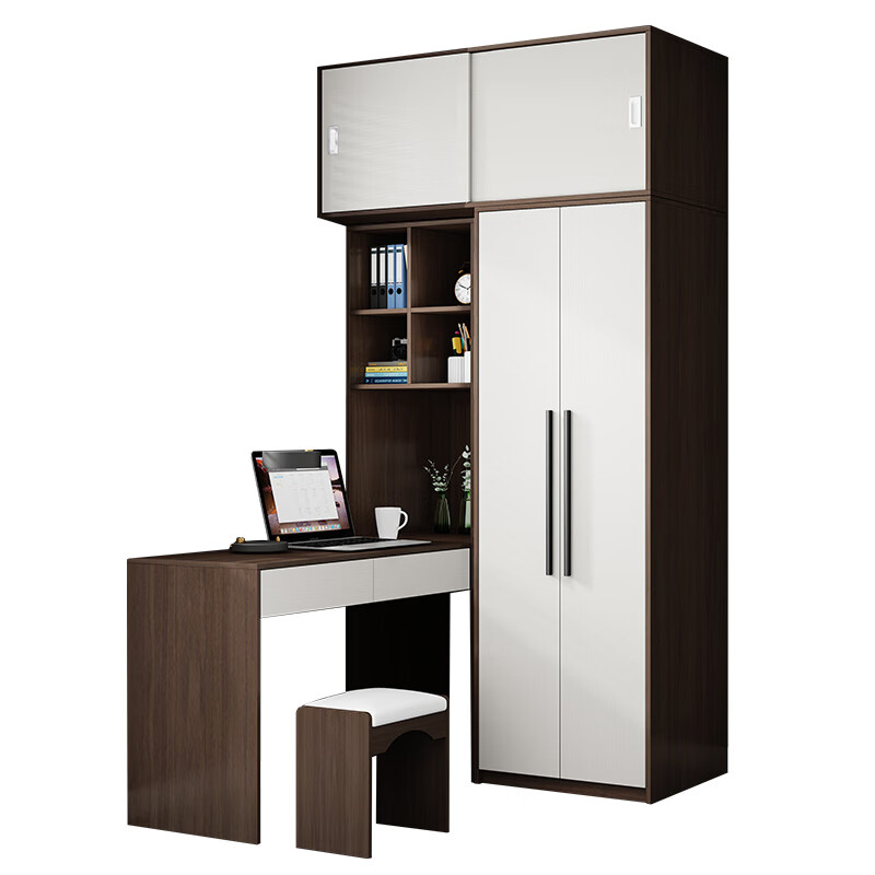 简约北欧风小户型儿童房的完美搭档 L型转角连体书桌柜